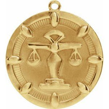 Load image into Gallery viewer, Scales of Justice Medallion Dangle  
