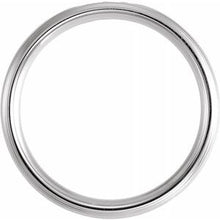 Charger l&#39;image dans la galerie, Platinum 1/8 CTW Diamond Half Round Edge Band Taille 4.5
