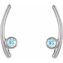 Charger l&#39;image dans la galerie, Bezel-Set Ear Climbers  
