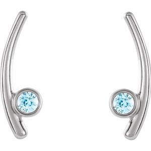 Bezel-Set Ear Climbers  