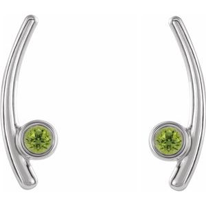 Bezel-Set Ear Climbers  