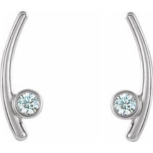 Load image into Gallery viewer, Bezel-Set Ear Climbers  
