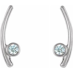 Bezel-Set Ear Climbers  