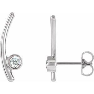 Sterling Silver Sapphire Ear Climbers