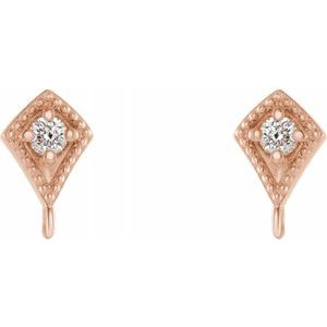Round Accented Earring Top