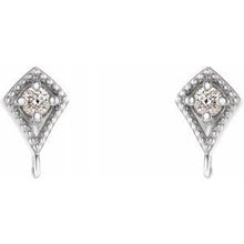 Load image into Gallery viewer, Round Accented Earring Top
