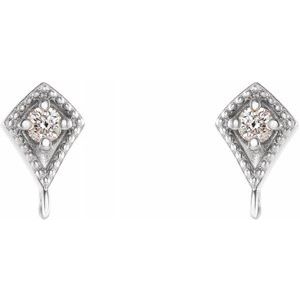 Round Accented Earring Top