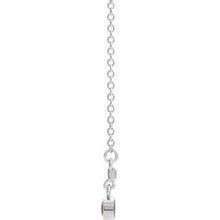 Charger l&#39;image dans la galerie, Sterling Silver Citrine Bezel-Set 18&quot; Bar Necklace
