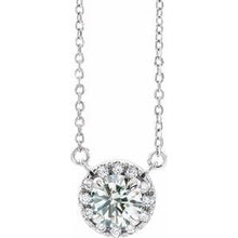 Charger l&#39;image dans la galerie, Collier en platine 1 1/6 CTW Diamond 16 &quot;
