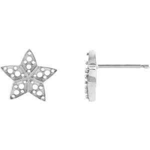 Accented Star Earrings