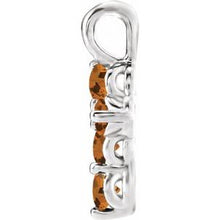 Load image into Gallery viewer, Sterling Silver Citrine Cross Pendant
