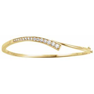 Journey Hinged Bangle Bracelet