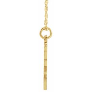 14K Yellow Gold-Plated Sterling Silver Script Initial Z 16-18" Necklace