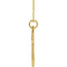 Charger l&#39;image dans la galerie, 14K Yellow Gold-Plated Sterling Silver Script Initial N 16-18&quot; Necklace
