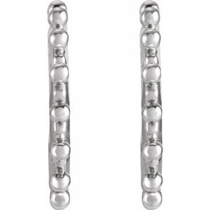 Beaded Hoop Earrings