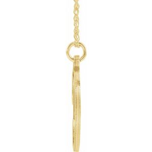 14K Yellow Gold-Plated Sterling Silver Script Initial D 16-18" Necklace