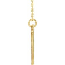 Charger l&#39;image dans la galerie, 14K Yellow Gold-Plated Sterling Silver Script Initial H 16-18&quot; Necklace

