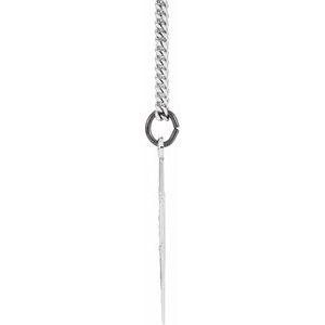 Sterling Silver  29x26 mm Star of David 18" Necklace