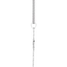 Load image into Gallery viewer, Sterling Silver 26x17 mm Orthodox Cross Necklace

