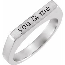 Charger l'image dans la galerie, Engravable Stackable Ring
