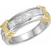 Load image into Gallery viewer, 14K White/Yellow 1 CTW Diamond Band
