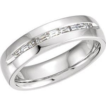 Load image into Gallery viewer, 14K White 6 mm 3/8 CTW Diamond Channel-Set Band Size 11
