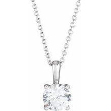 Load image into Gallery viewer, Platinum 3/4 CT Diamond 16-18&quot; Necklace
