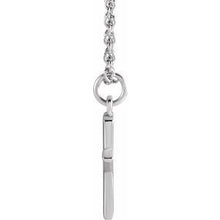 Load image into Gallery viewer, Sterling Silver Initial X Dangle 18&quot; Necklace
