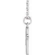 Load image into Gallery viewer, Sterling Silver Initial K Dangle 18&quot; Necklace
