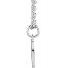 Load image into Gallery viewer, Sterling Silver Initial P Dangle 18&quot; Necklace
