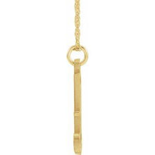 Charger l&#39;image dans la galerie, 14K Yellow Gold-Plated Sterling Silver Script Initial A 16-18&quot; Necklace
