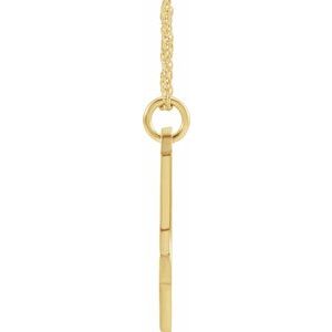 14K Yellow Gold-Plated Sterling Silver Script Initial J 16-18" Necklace