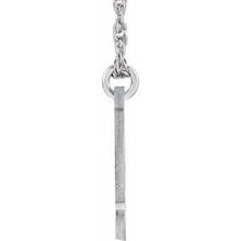 Load image into Gallery viewer, Sterling Silver Script Initial Q 16-18&quot; Necklace
