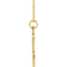 Charger l&#39;image dans la galerie, 14K Yellow Gold-Plated Sterling Silver Script Initial U 16-18&quot; Necklace
