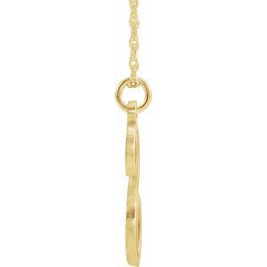 14K Yellow Gold-Plated Sterling Silver Script Initial S 16-18" Necklace