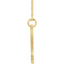 Charger l&#39;image dans la galerie, 14K Yellow Gold-Plated Sterling Silver Script Initial M 16-18&quot; Necklace
