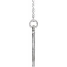 Load image into Gallery viewer, Sterling Silver Script Initial H 16-18&quot; Necklace
