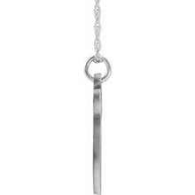 Load image into Gallery viewer, Sterling Silver Script Initial W 16-18&quot; Necklace
