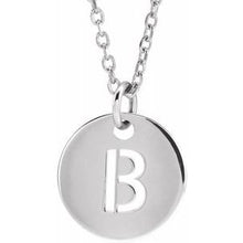 Load image into Gallery viewer, Sterling Silver Initial B 16-18&quot; Necklace
