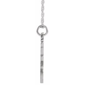 Sterling Silver Script Initial Z 16-18" Necklace