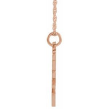 Charger l&#39;image dans la galerie, 14K Rose Gold-Plated Sterling Silver Script Initial Z 16-18&quot; Necklace
