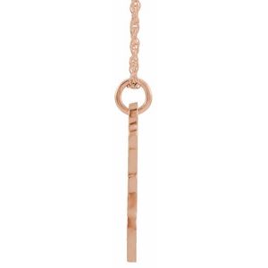 14K Rose Gold-Plated Sterling Silver Script Initial Z 16-18" Necklace