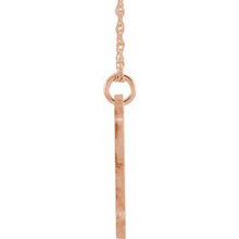 Charger l&#39;image dans la galerie, 14K Rose Gold-Plated Sterling Silver Script Initial K 16-18&quot; Necklace
