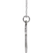Load image into Gallery viewer, Sterling Silver Script Initial N 16-18&quot; Necklace
