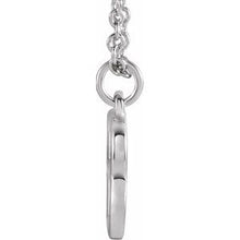 Load image into Gallery viewer, Sterling Silver Initial B Dangle 18&quot; Necklace
