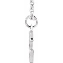 Load image into Gallery viewer, Sterling Silver Initial C Dangle 18&quot; Necklace
