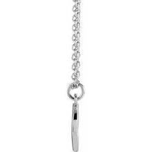 Load image into Gallery viewer, Sterling Silver Initial O Dangle 18&quot; Necklace
