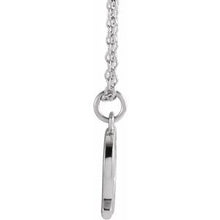 Load image into Gallery viewer, Sterling Silver Initial Q Dangle 18&quot; Necklace
