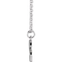 Load image into Gallery viewer, Sterling Silver Initial S Dangle 18&quot; Necklace
