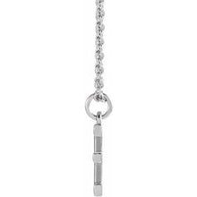 Load image into Gallery viewer, Sterling Silver Initial E Dangle 18&quot; Necklace
